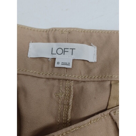 Loft The Slim Womens Kakhi Pants Slacks Sz 8 - Picture 4 of 6